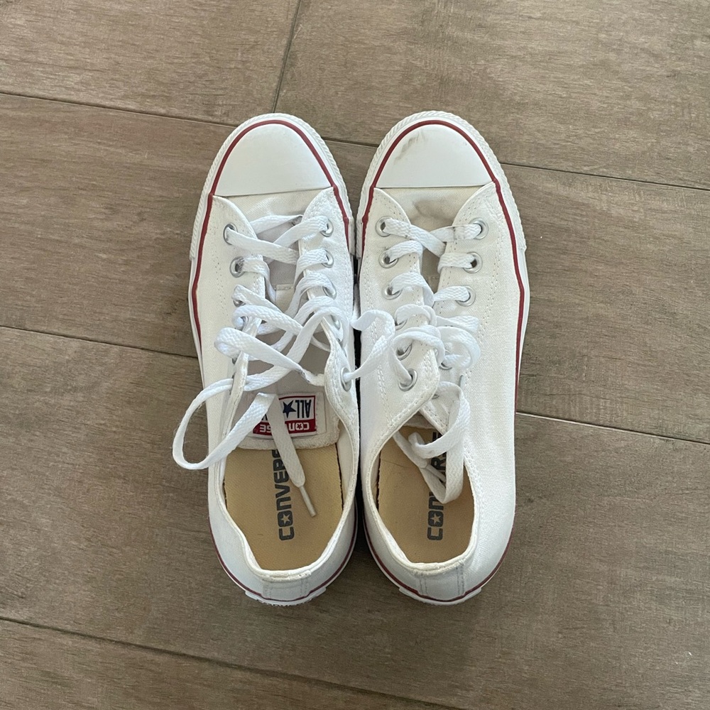 White Converse Low